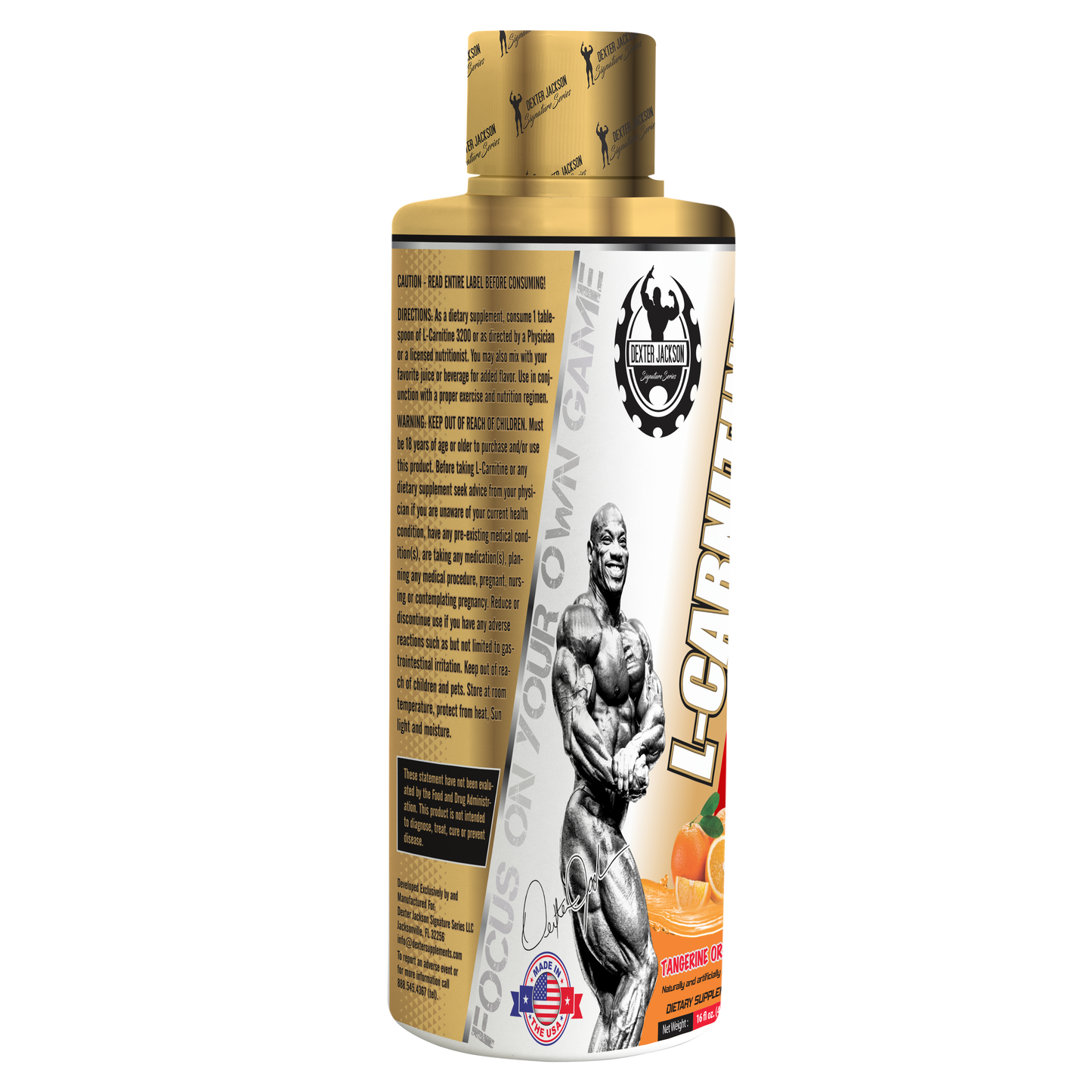 Dexter Jackson Gold Signature Series L-Carnitine Liquid - Tangerine Orange