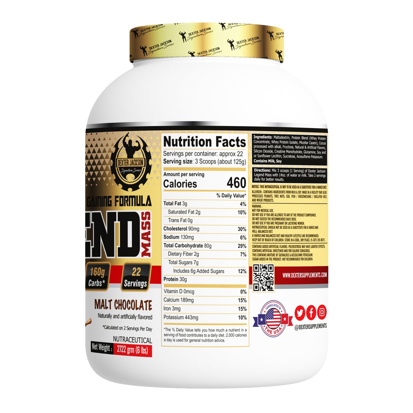 Dexter Jackson Gold Signature Series Legend Mass 6 LBS