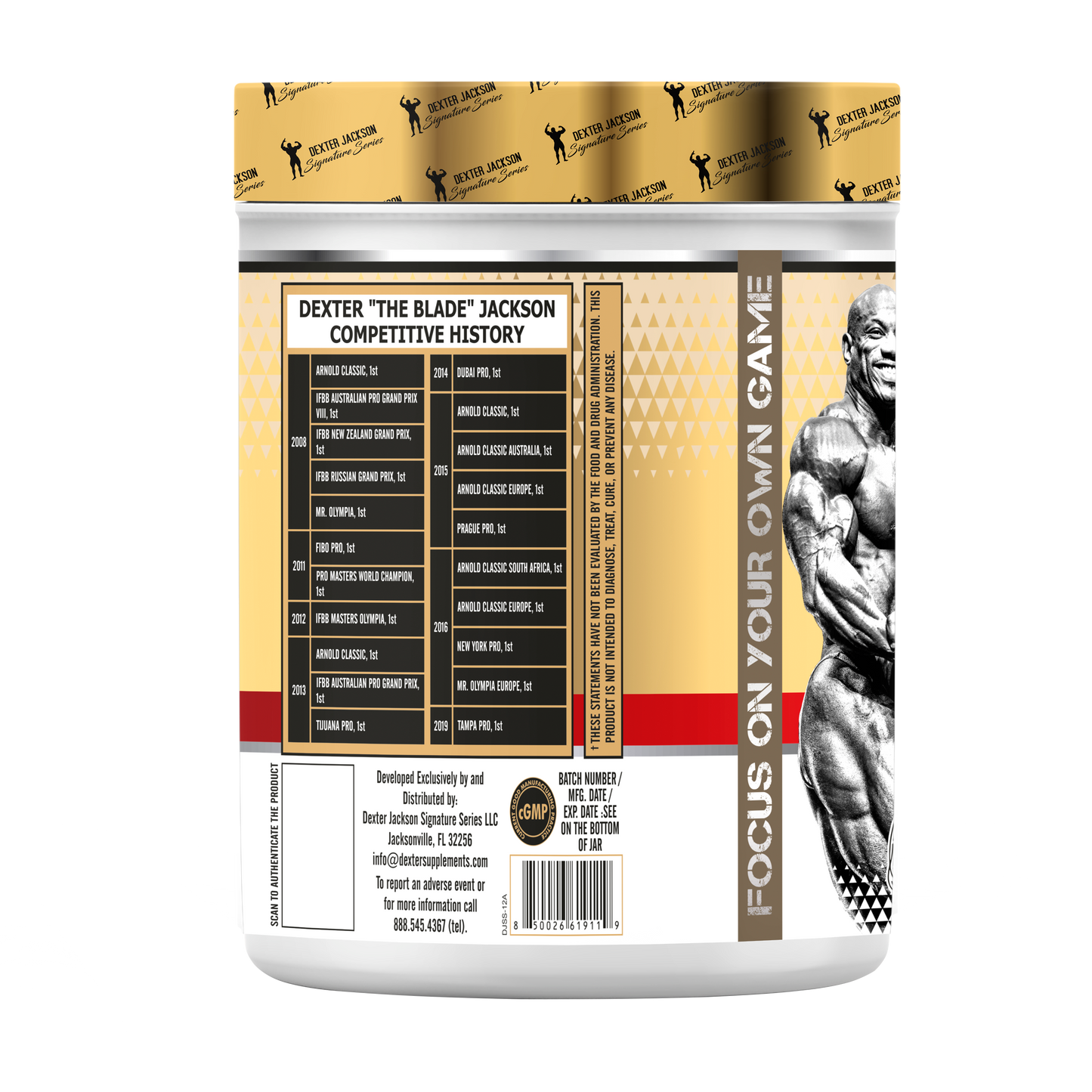 Dexter Jackson Gold Signature Series Legend Pump Pre Workout 30 Servings - Blue Lemonade