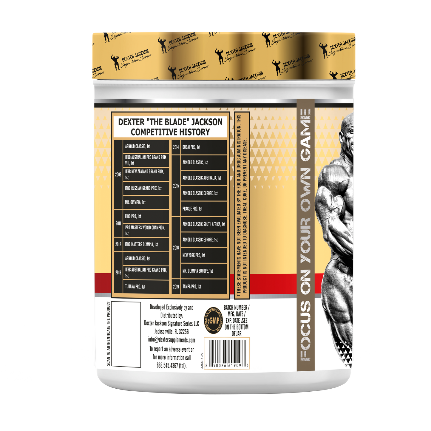 Dexter Jackson Gold Signature Series Legend Pump Pre Workout 30 Servings - Green Apple