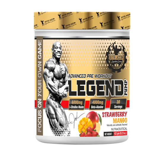 Dexter Jackson Gold Signature Series Legend Pump Pre Workout 30 Servings - Strawberry Mango