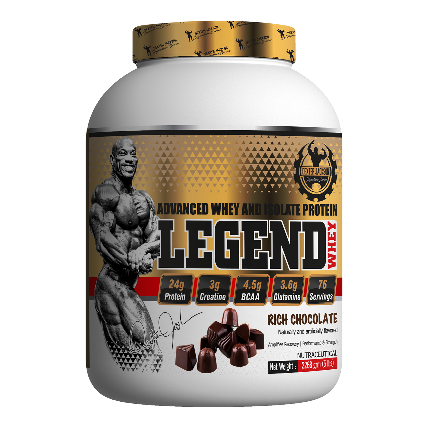 Dexter Jackson Signature Series Legend Whey - Advance Whey And Isolate Protein, 2.27 Kg (5 Lb)