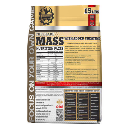 Dexter Jackson Gold Signature Series Blade Mass Gainer 15 LBS