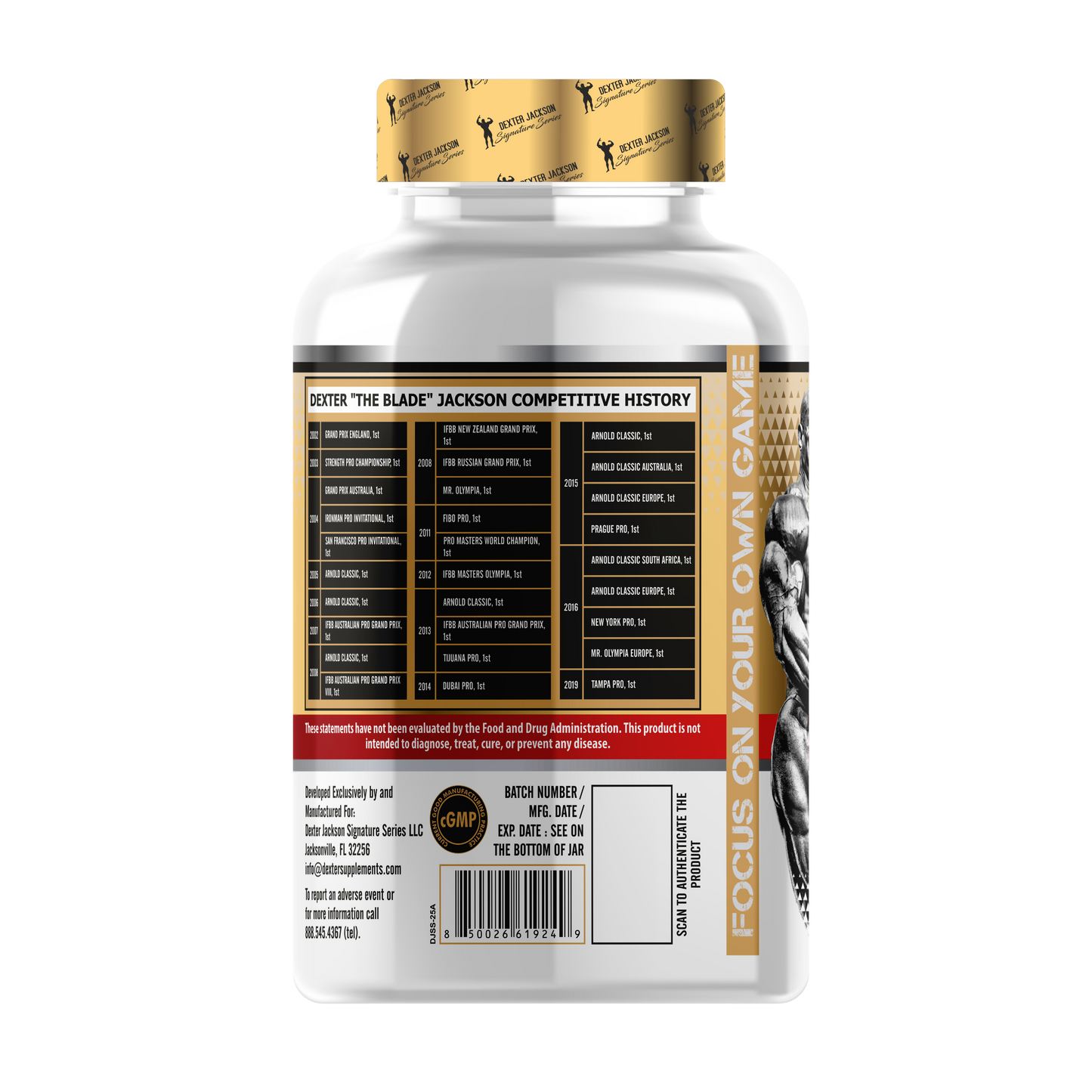 Dexter Jackson Gold Signature Series Multivitamin | Daily Immunity, Energy & Wellness Support 100 TABLETS