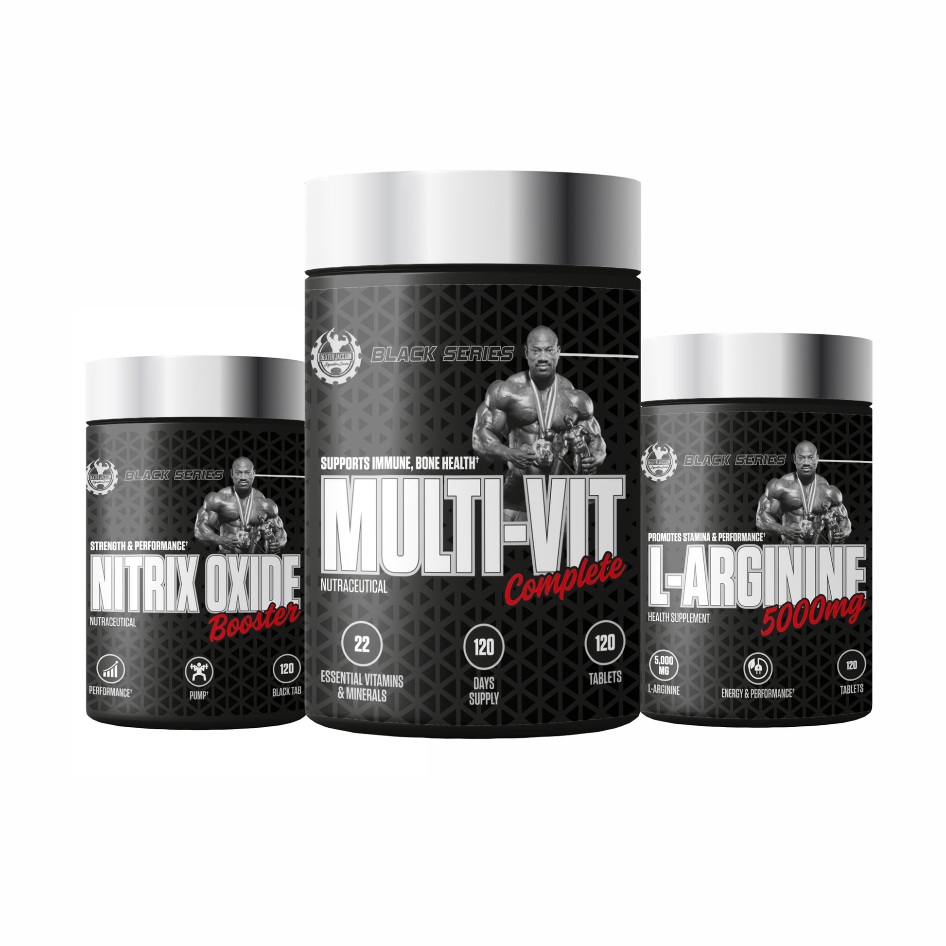 Dexter Jackson Nitrix Oxide Booster + Multivitamin Complete + L-Arginine 5000 mg Ssnc Direct