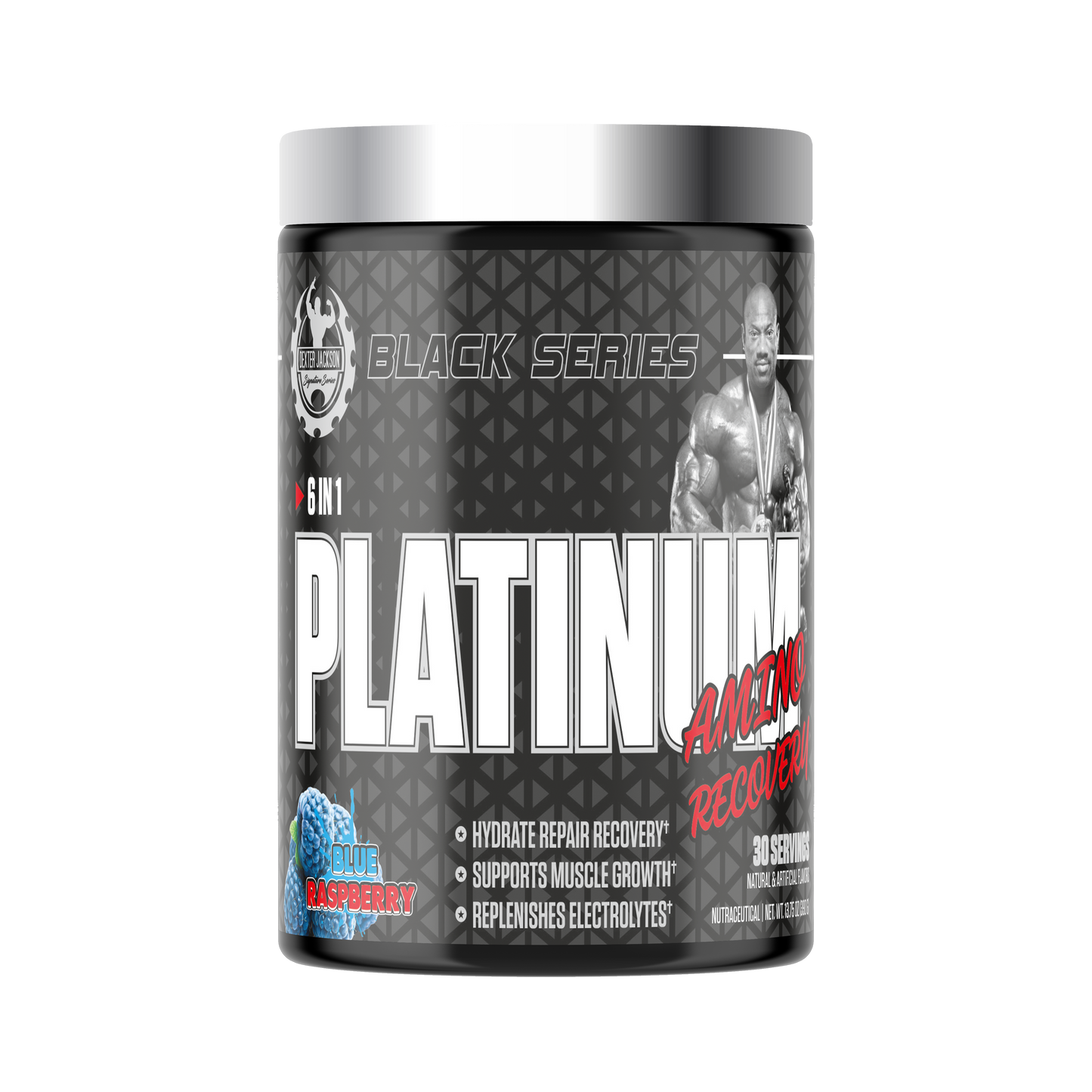 Dexter Jackson Black Signature Series Platinum Amino Recovery - Blue raspberry