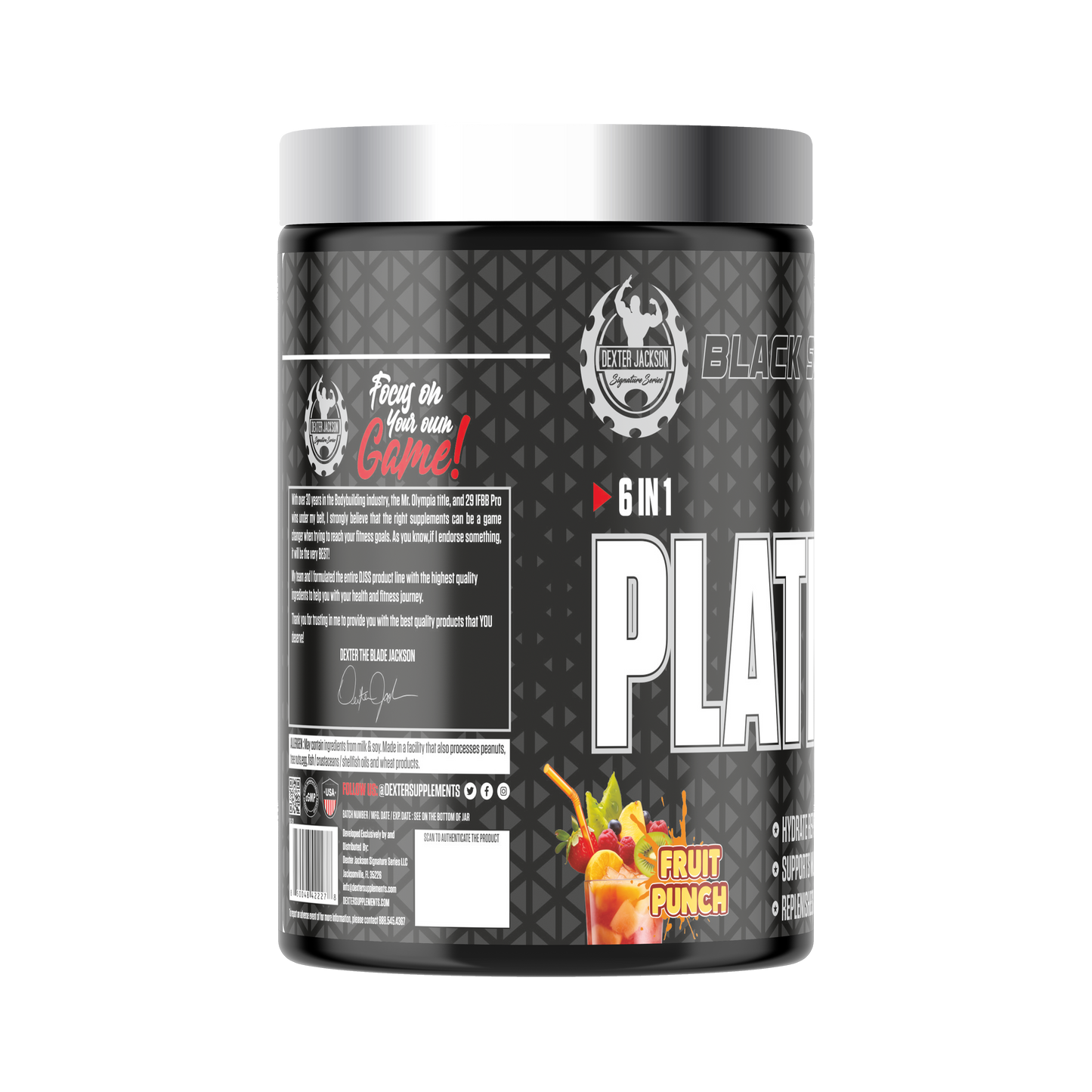 Dexter Jackson Black Signature Series Platinum Amino Recovery - Fruit Punch
