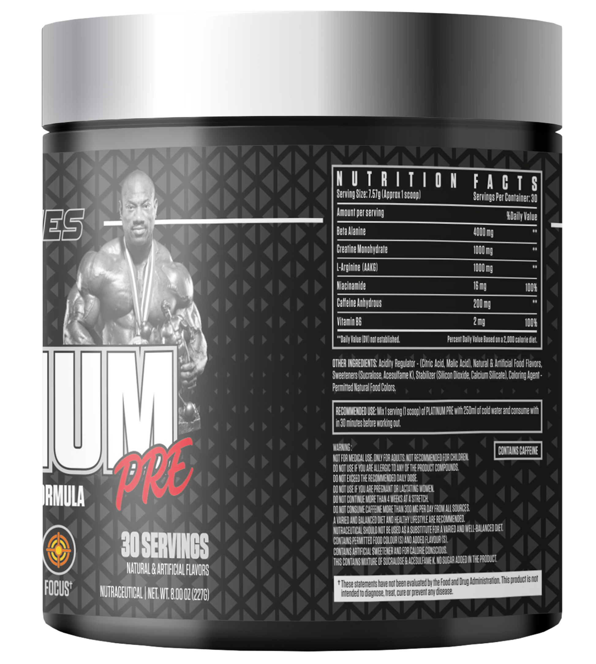 Dexter Jackson Black Signature Series Platinum Pre Workout DEXTER JACKSON