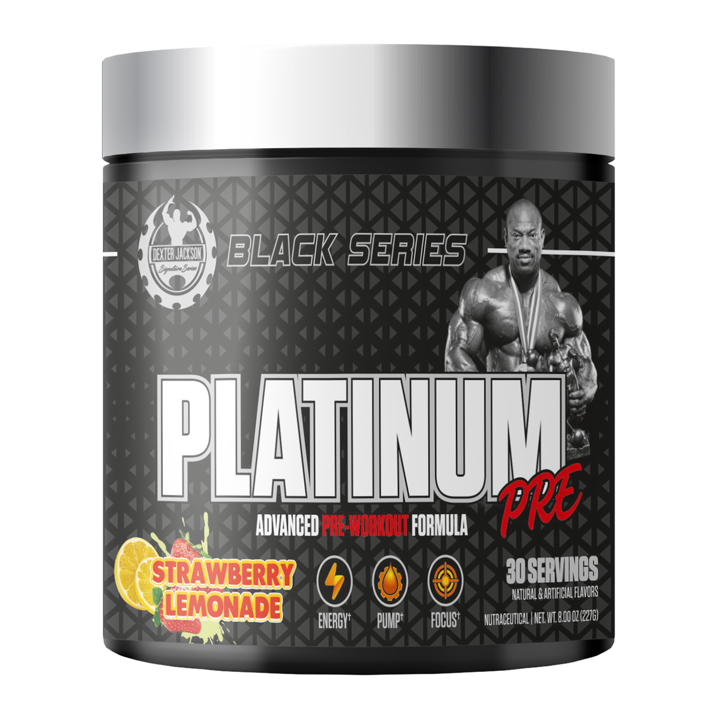 Dexter Jackson Black Signature Series Platinum Pre Workout - Strawberry Lemonade