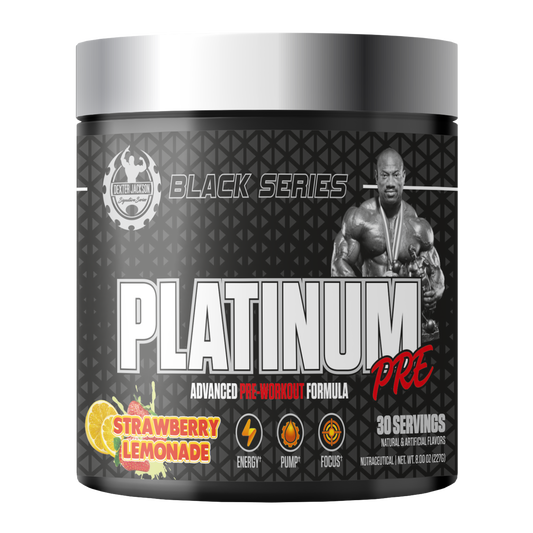 Dexter Jackson Black Signature Series Platinum Pre Workout - Strawberry Lemonade