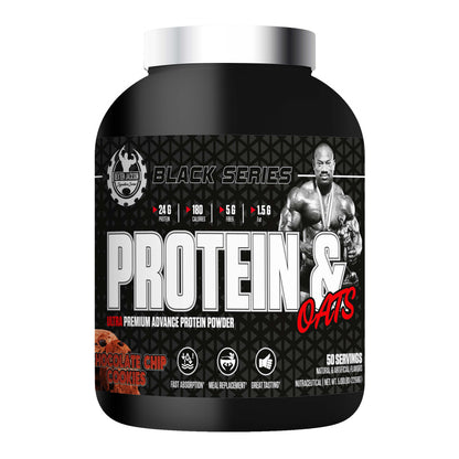 Dexter Jackson Black Signature Series Protein & Oats - Chocolate Chip Cookies