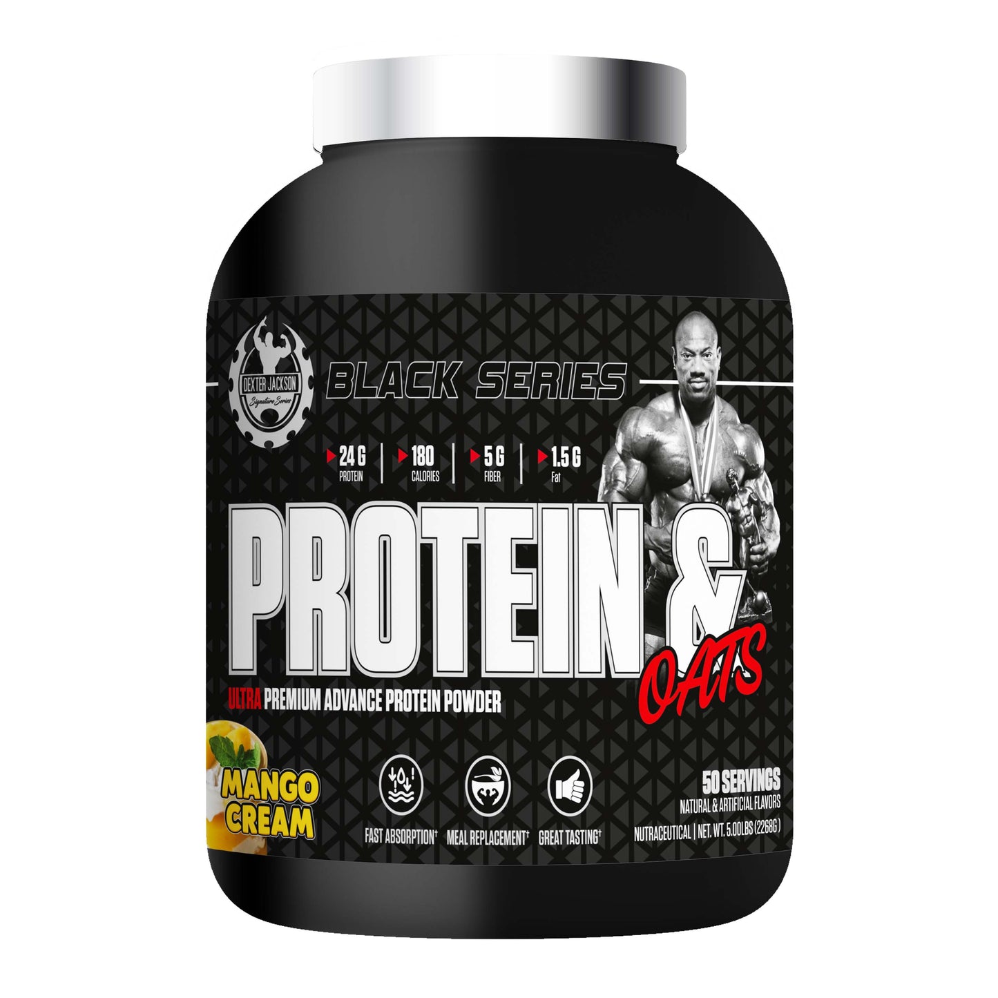 Dexter Jackson Black Signature Series Protein & Oats - Mango Cream