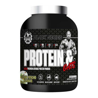 Dexter Jackson Black Signature Series Protein & Oats - Saffron Pistachio Milkshake