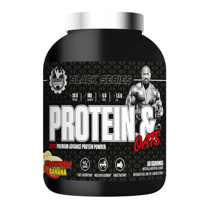 Dexter Jackson Black Signature Series Protein & Oats - Strawberry Banana