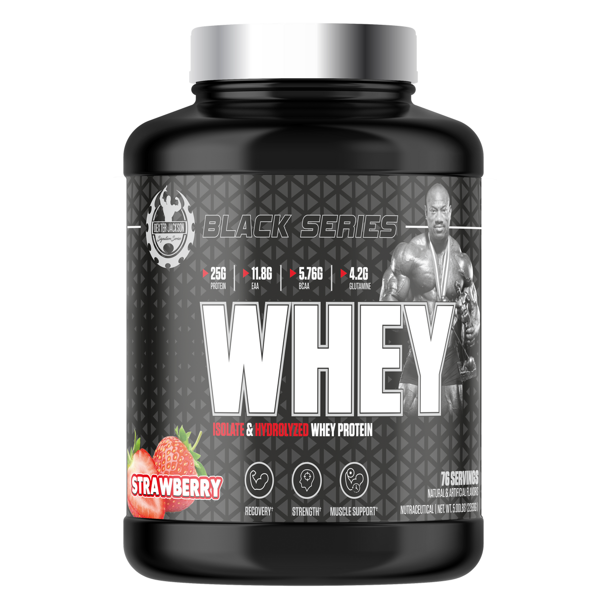 Dexter Jackson Black Series Whey 5 Lbs (Strawberry)