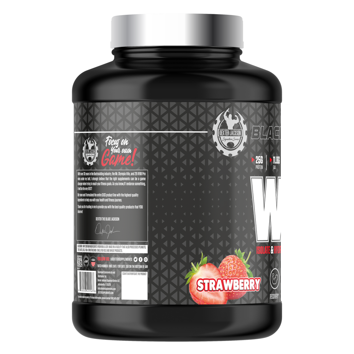 Dexter Jackson Black Series Whey 5 Lbs (Strawberry)