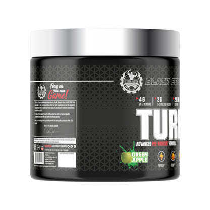 Dexter Jackson Black Series Turbo HP Advanced Pre Workout Formula | 450g (Green Apple)