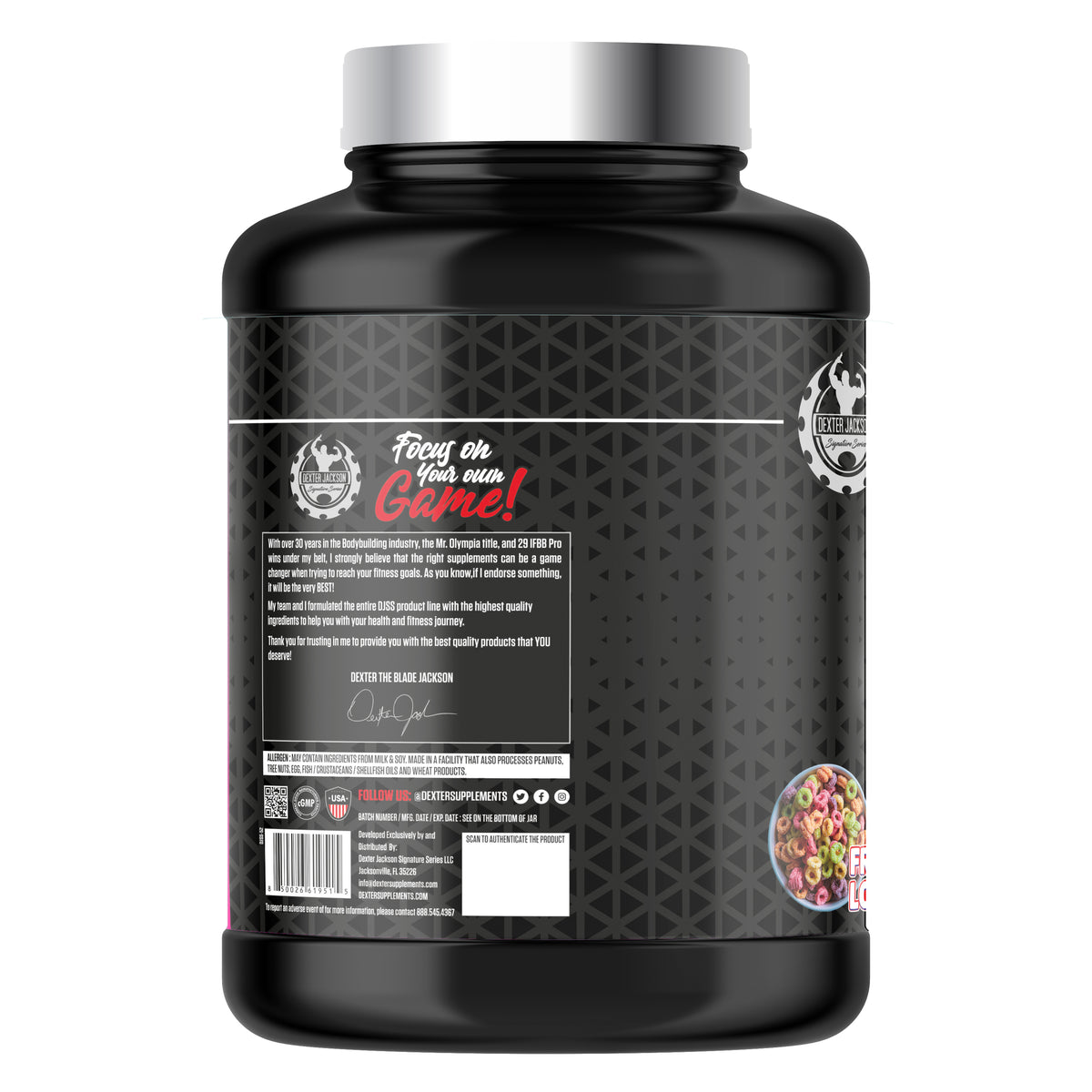 Dexter Jackson Black Series Whey 5 Lbs (Fruit Loops)