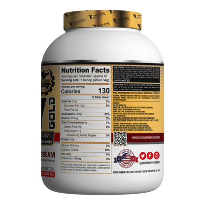 Dexter Jackson Gold Signature Series Whey Proteins (Cookies & Cream)