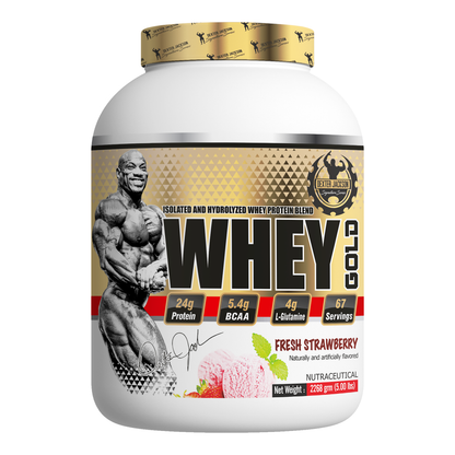 Dexter Jackson Gold Signature Series Whey Gold Protein 5 LBS - Fresh Strawberry