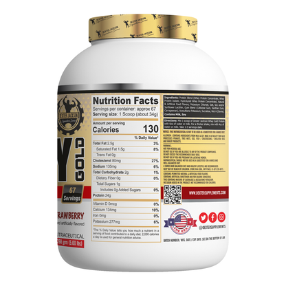 Dexter Jackson Gold Signature Series Whey Gold Protein 5 LBS - Fresh Strawberry