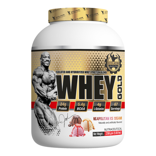 Dexter Jackson Gold Signature Series Whey Gold Protein 5 LBS - Neapolitan Ice Cream