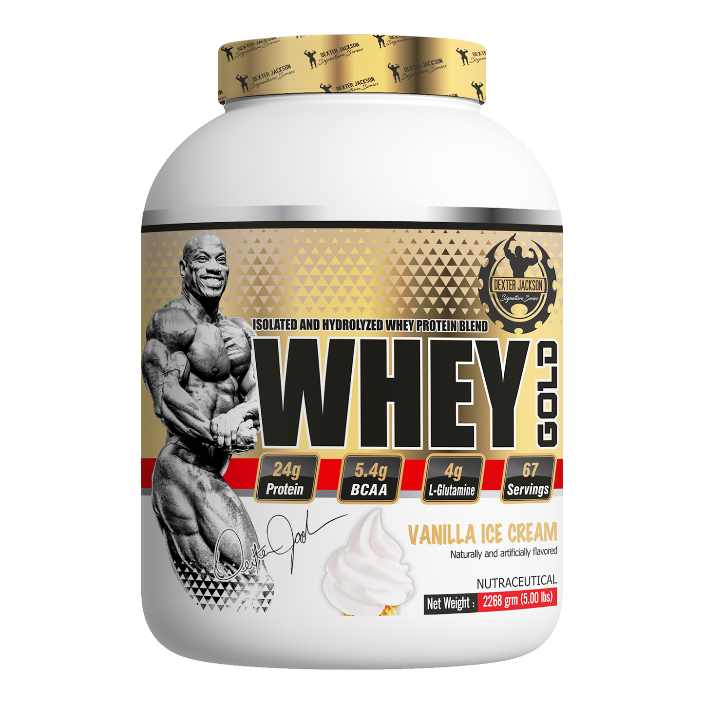 Dexter Jackson Gold Signature Series Whey Gold Protein 5 LBS