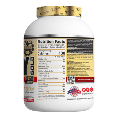 Dexter Jackson Gold Signature Series Whey Gold Protein 5 LBS - Vanilla Ice Cream