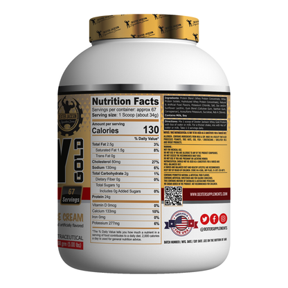 Dexter Jackson Gold Signature Series Whey Proteins (Vanilla Ice Cream)
