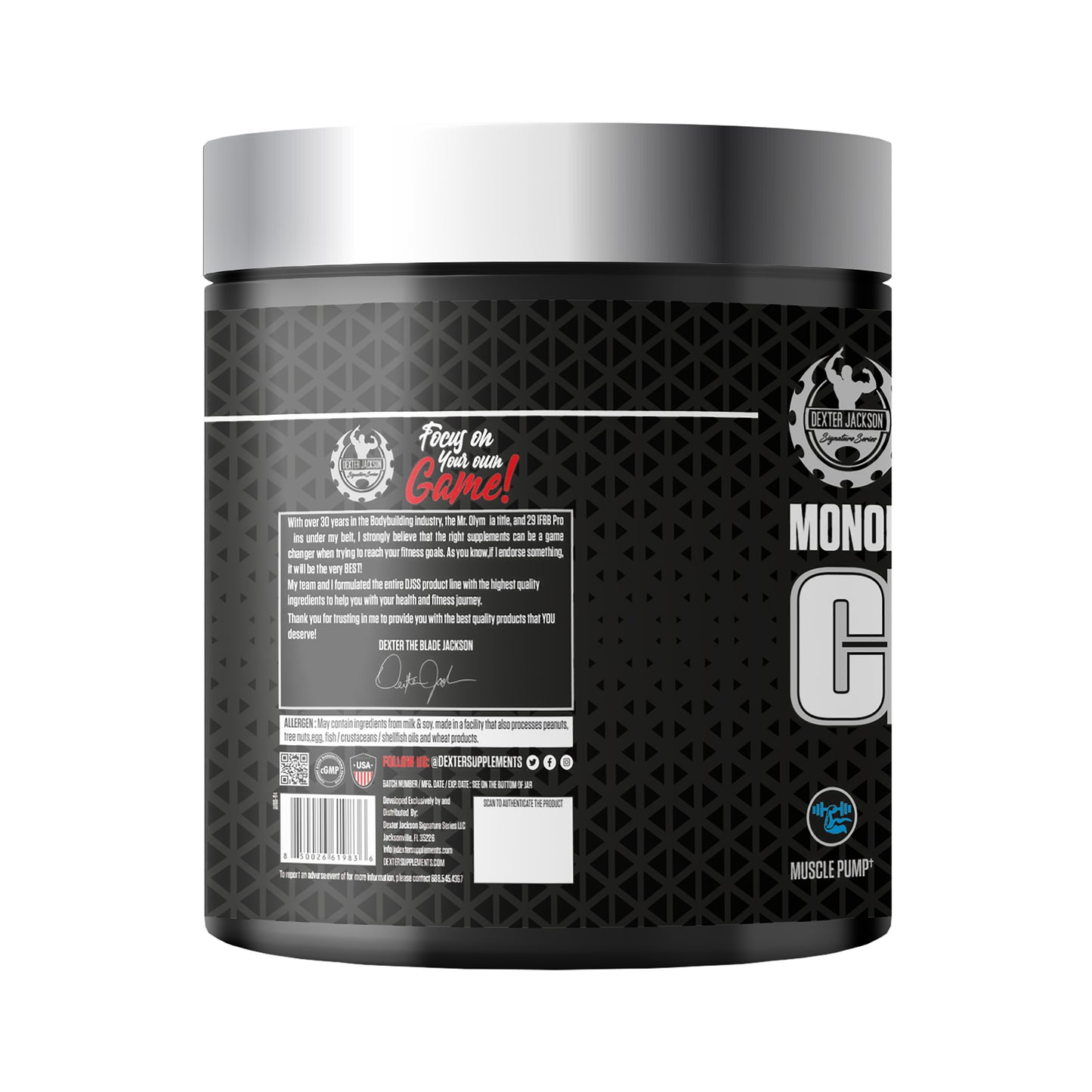 DEXTER JACKSON BLACK SERIES CREATINE MONOHYDRATE