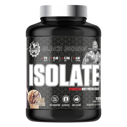 Dexter Jackson Black Signature Series Isolate Hydrolyzed Whey Protein Isolate 2268g | 76 Servings DEXTER JACKSON
