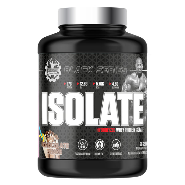 Dexter Jackson Black Signature Series Isolate Hydrolyzed Whey Protein Isolate 2268g | 76 Servings