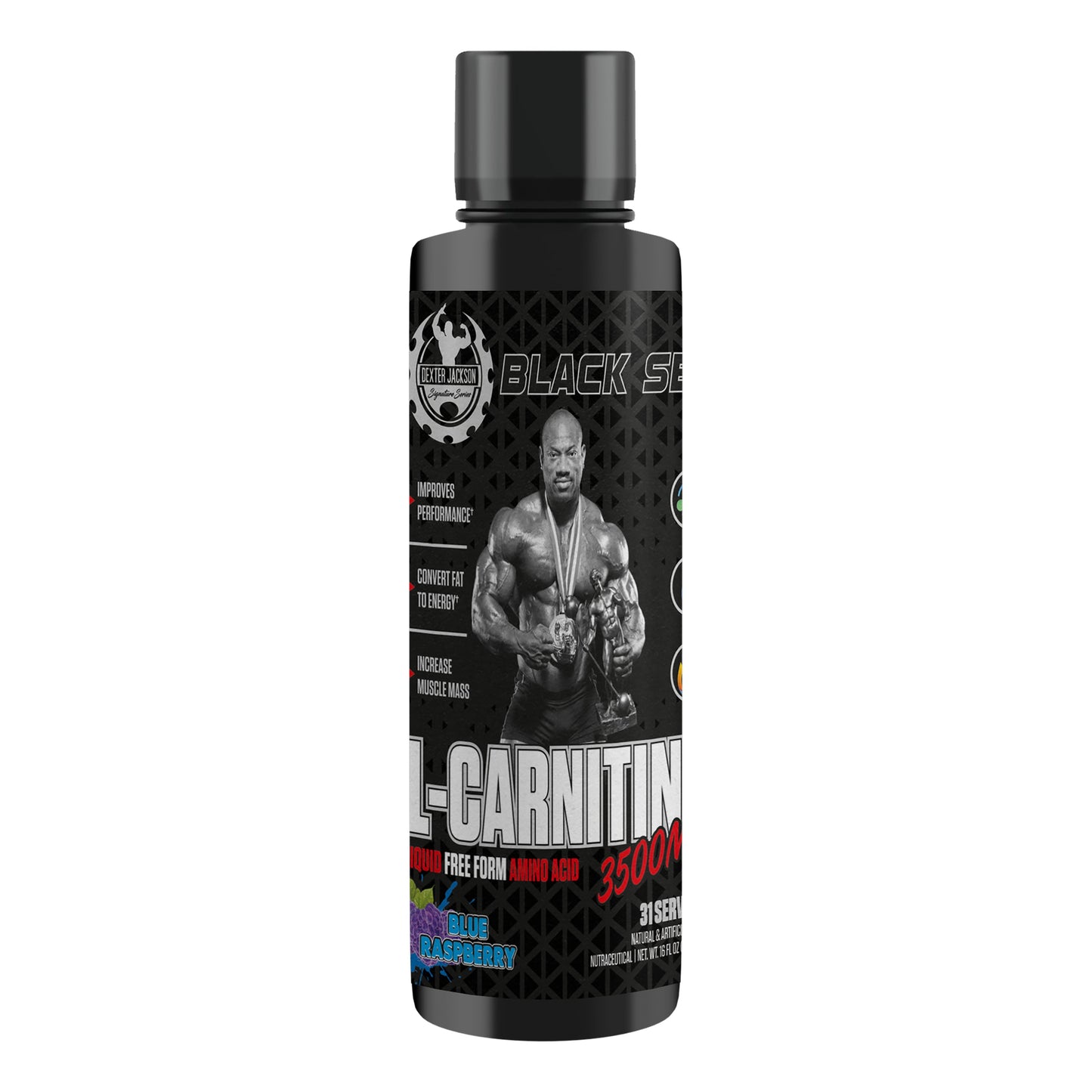 Dexter Jackson Black Signature Series L-Carnitine Liquid 3500mg | 31 Servings DEXTER JACKSON