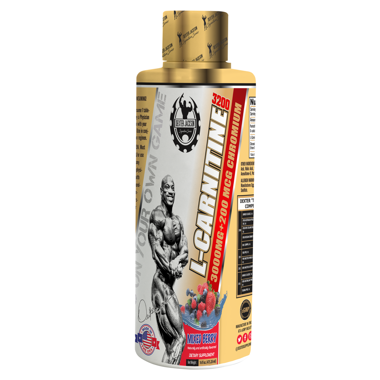 Dexter Jackson Gold Signature Series L-Carnitine Liquid