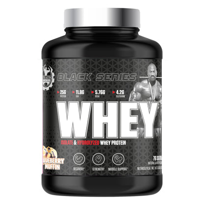Dexter Jackson Black Signature Series Whey Isolate & Hydrolyzed Whey Protein 2268g | 76 Servings
