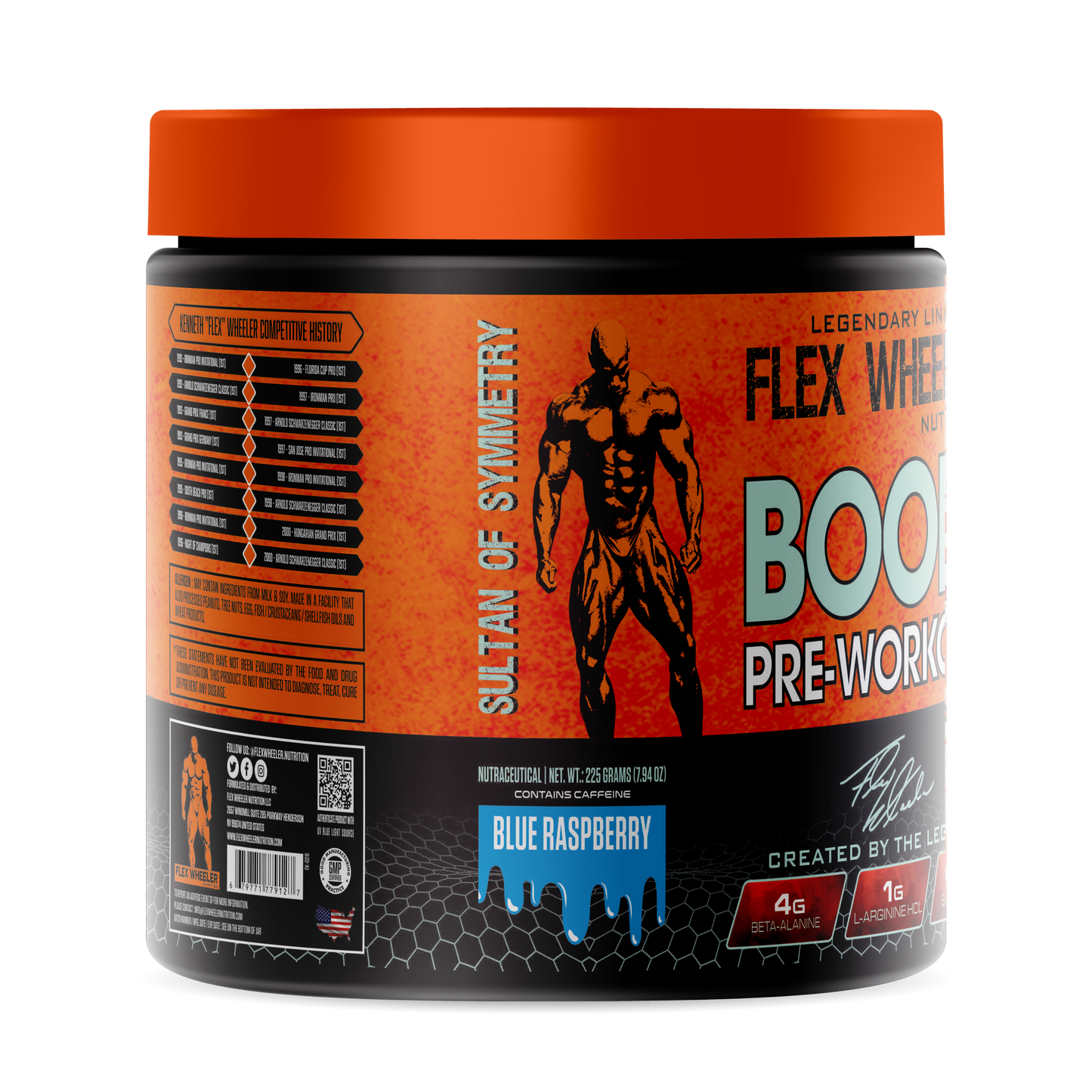Flex Wheeler Advance Pre Workout Blue Raspberry 30 servings