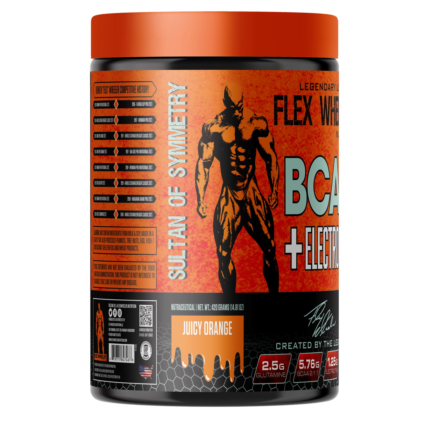 Flex Wheeler BCAA + Electrolytes JUICY ORANGE