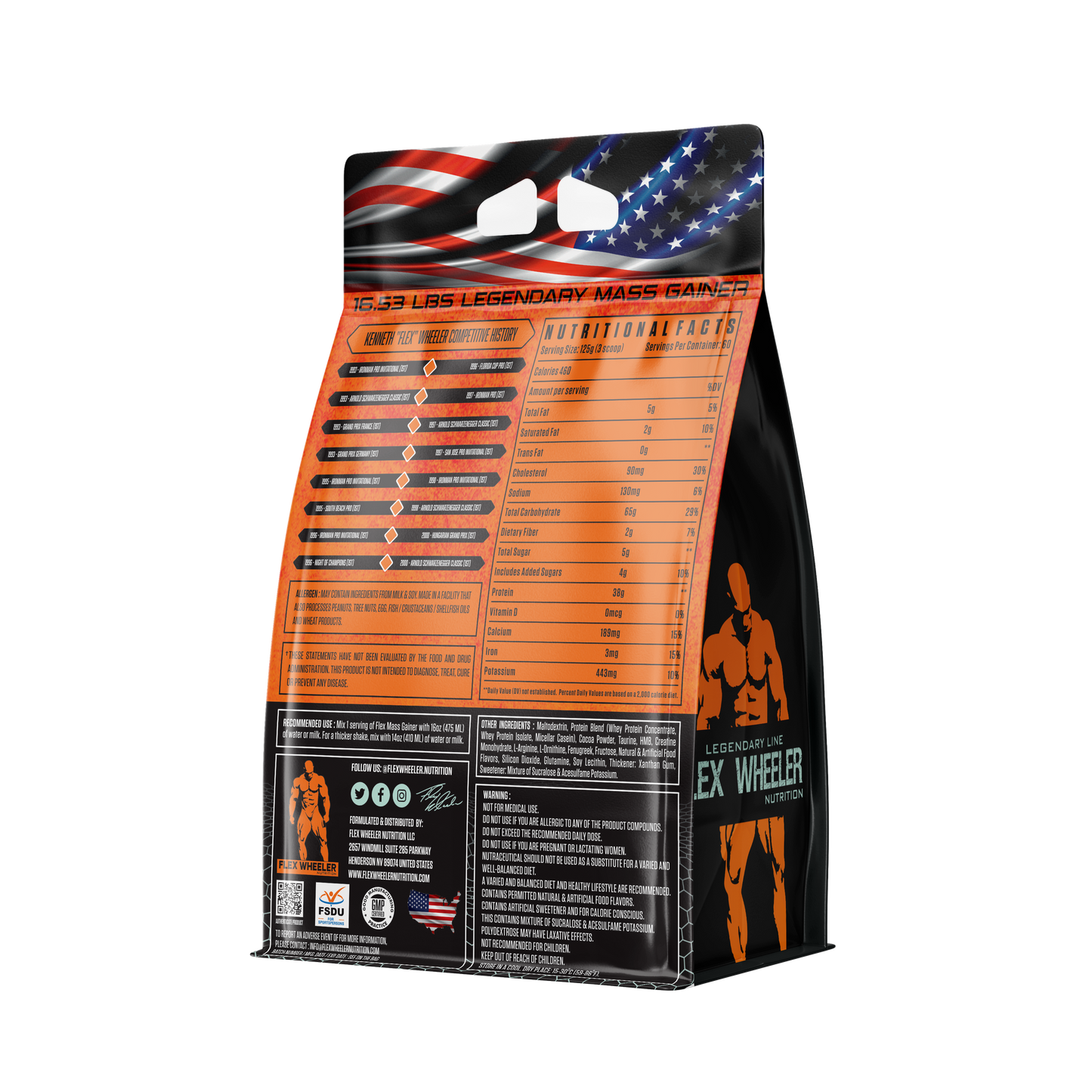 Flex Wheeler Mass Gainer Bag  16.53 lbs