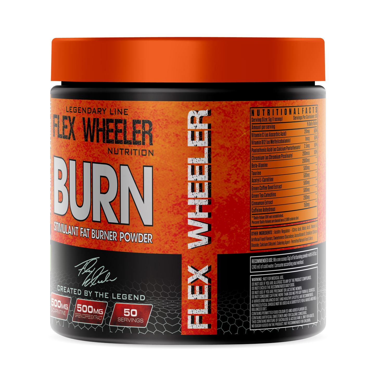 Flex Wheeler  BURN STIMULANT FAT  GREEN APPLE