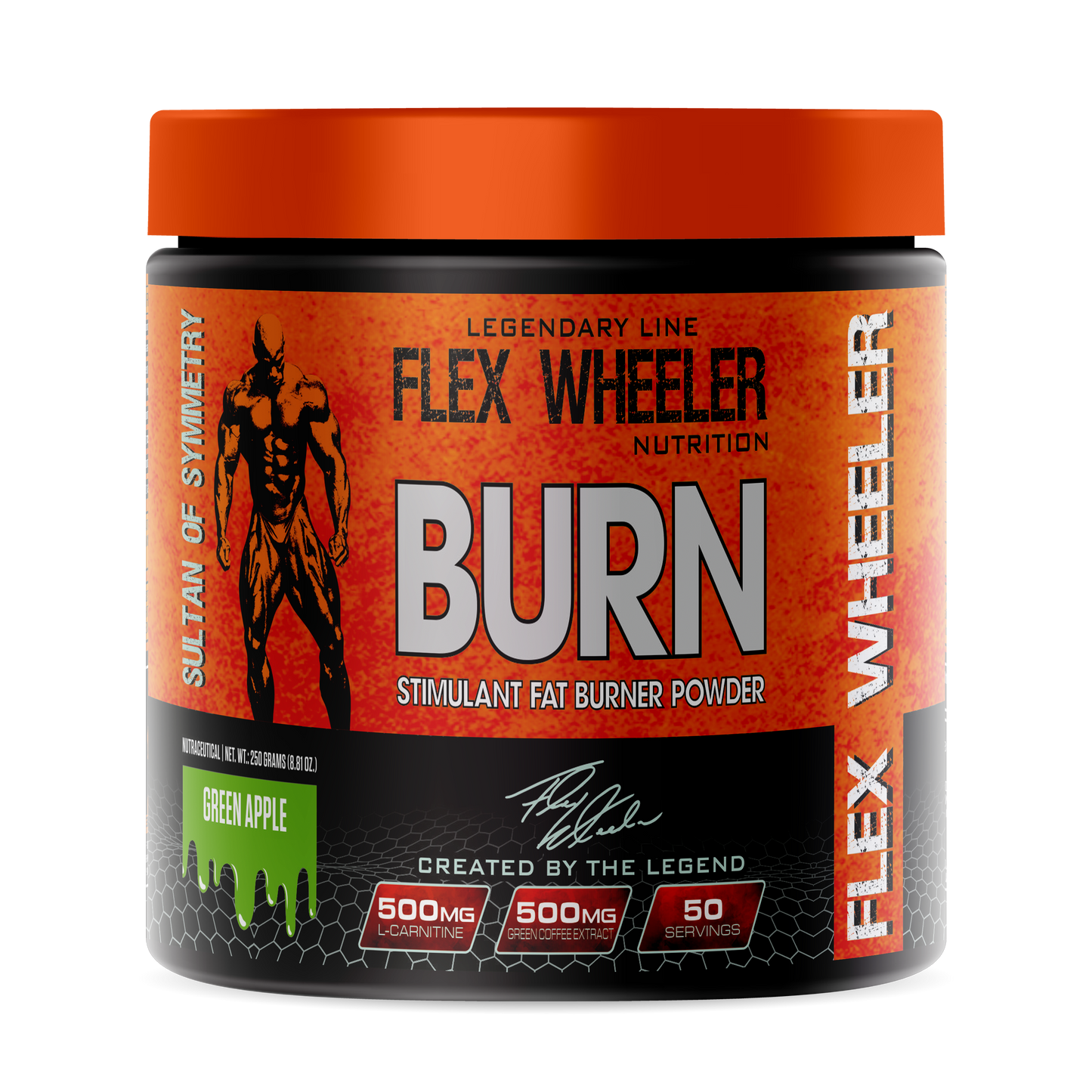 Flex Wheeler  BURN STIMULANT FAT  GREEN APPLE