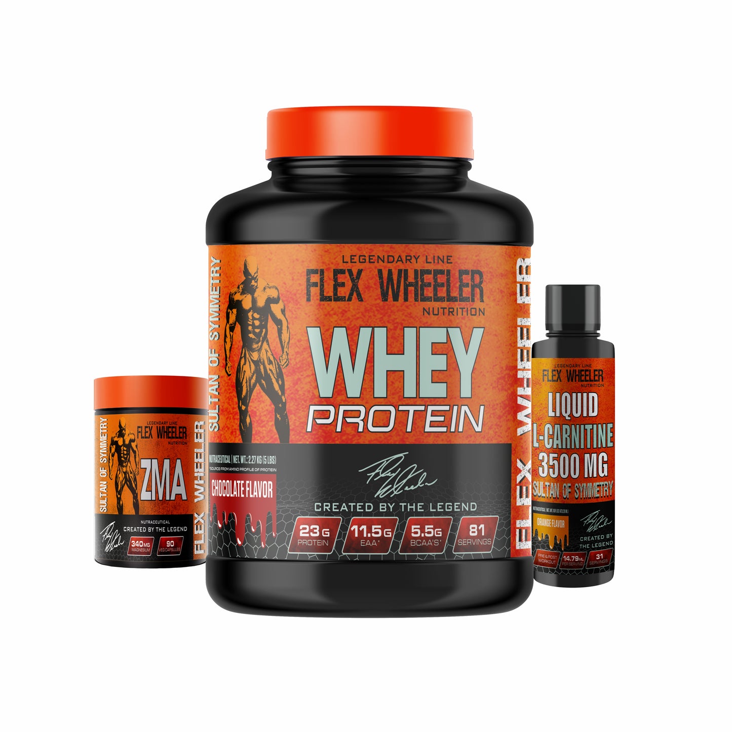 Flex Wheeler ZMA + whey chocolate + L-Carnitine Orange Ssnc Direct
