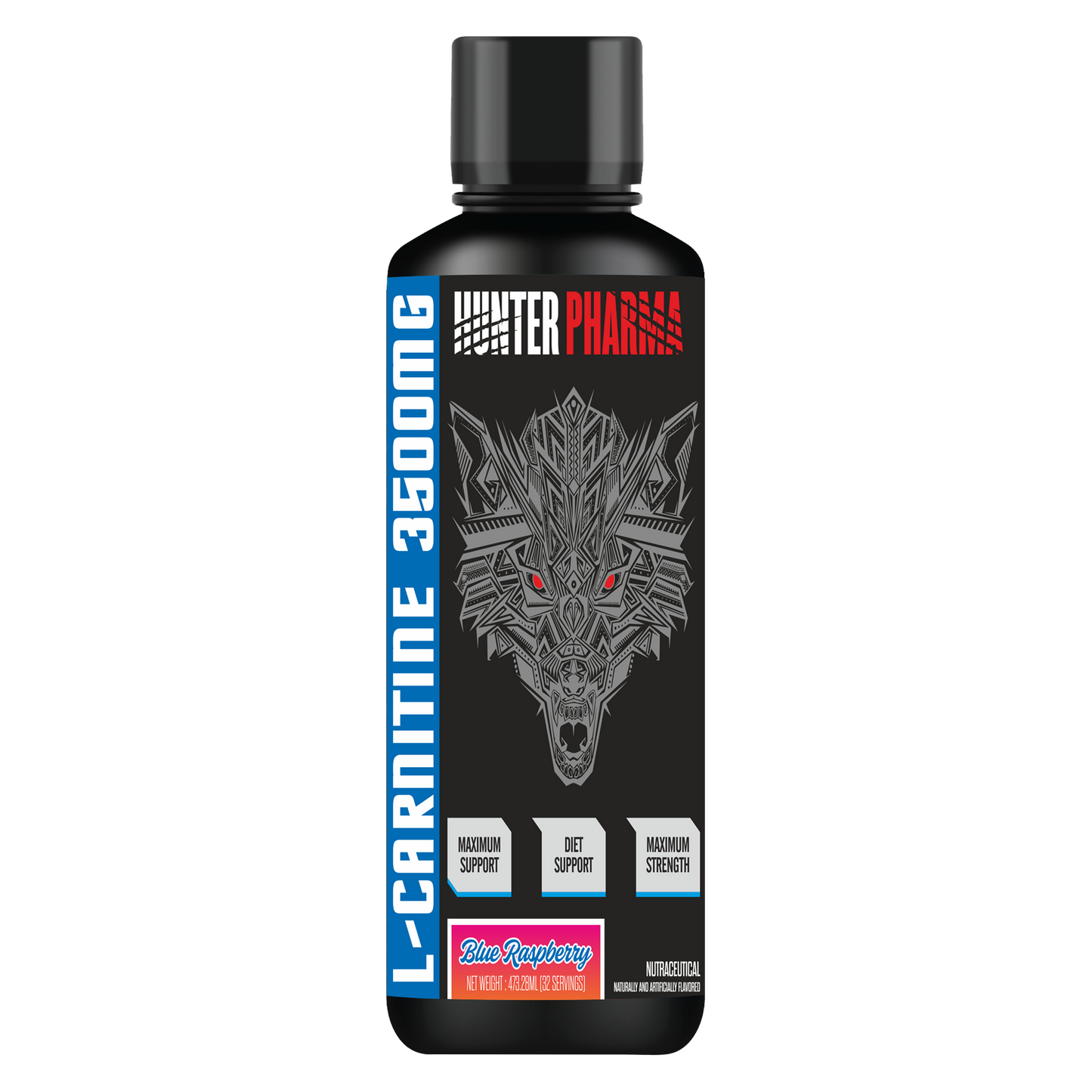 HUNTER PHARMA L-CARNITINE LIQUID BLUERASPBERRY