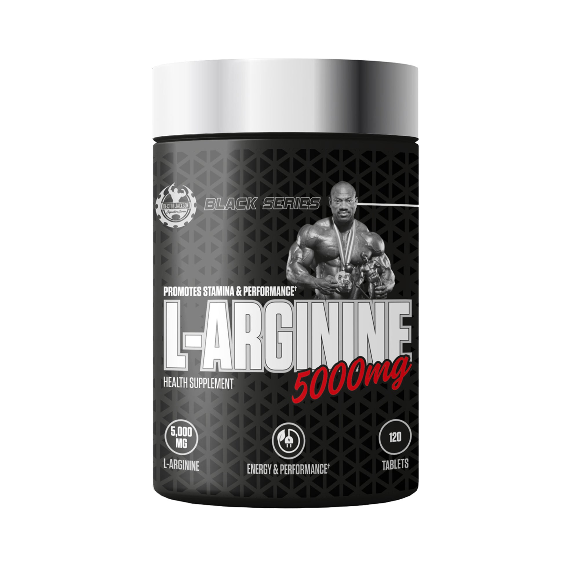 Dexter Jackson Signature Series Black Series L-Arginine - 5000Mg | Health Supplement | 30 Servings, 120 Tablets DEXTER JACKSON