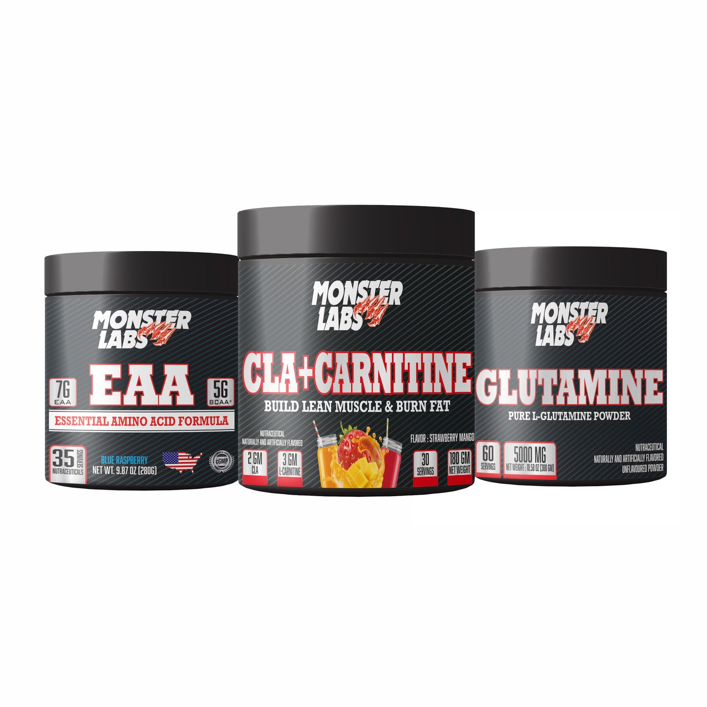 Monster Labs CLA + Carnitine + EAA + Glutamine Ssnc Direct
