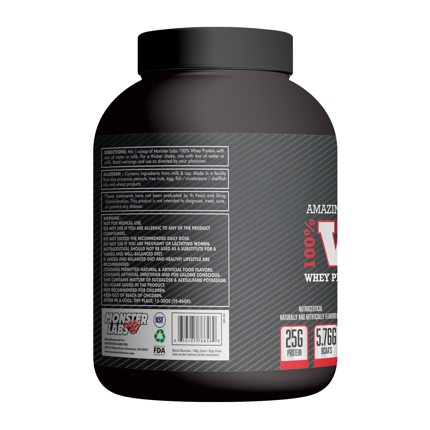 Monster Labs 100% Whey 4.4Lbs