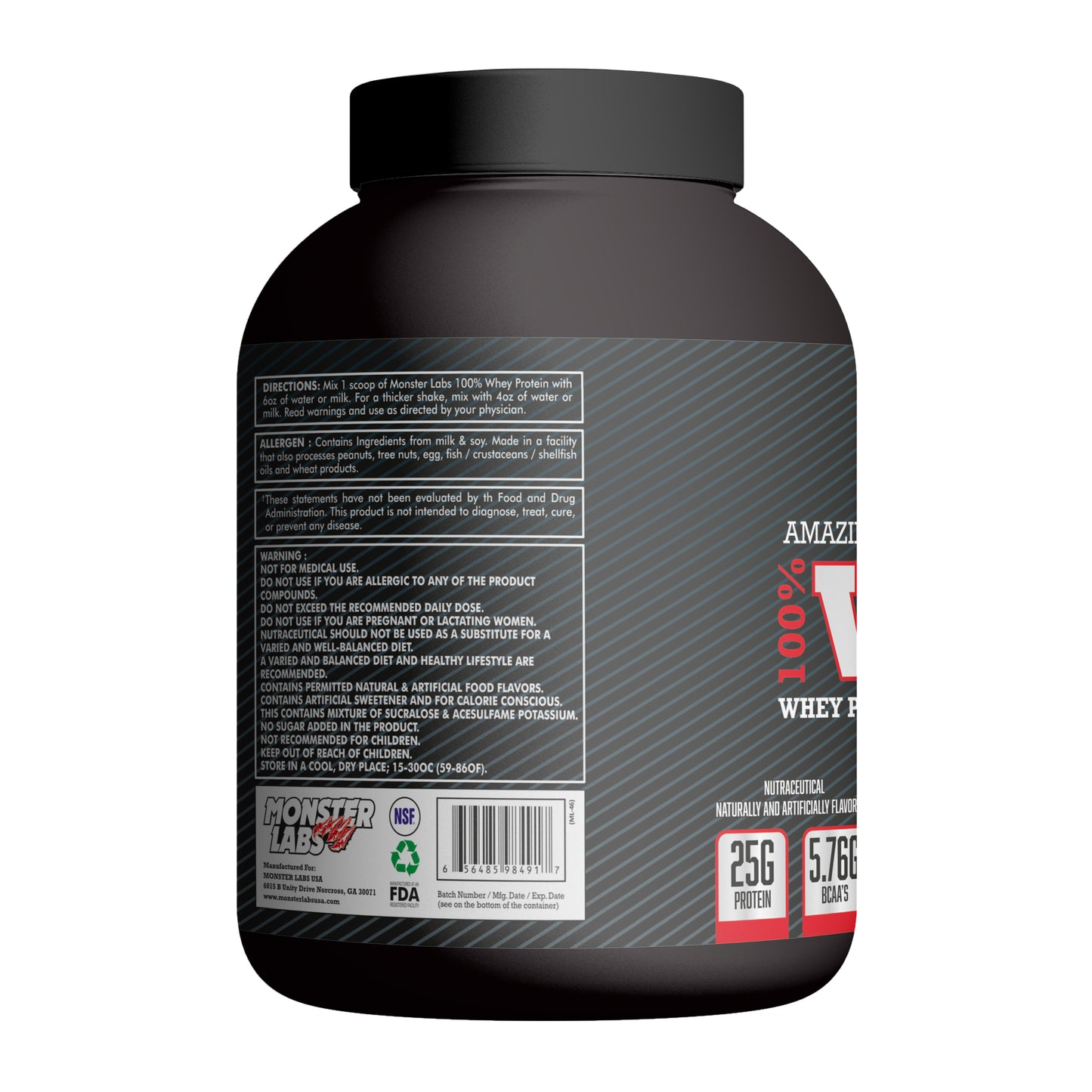 Monster Labs 100% Whey 4.4Lbs