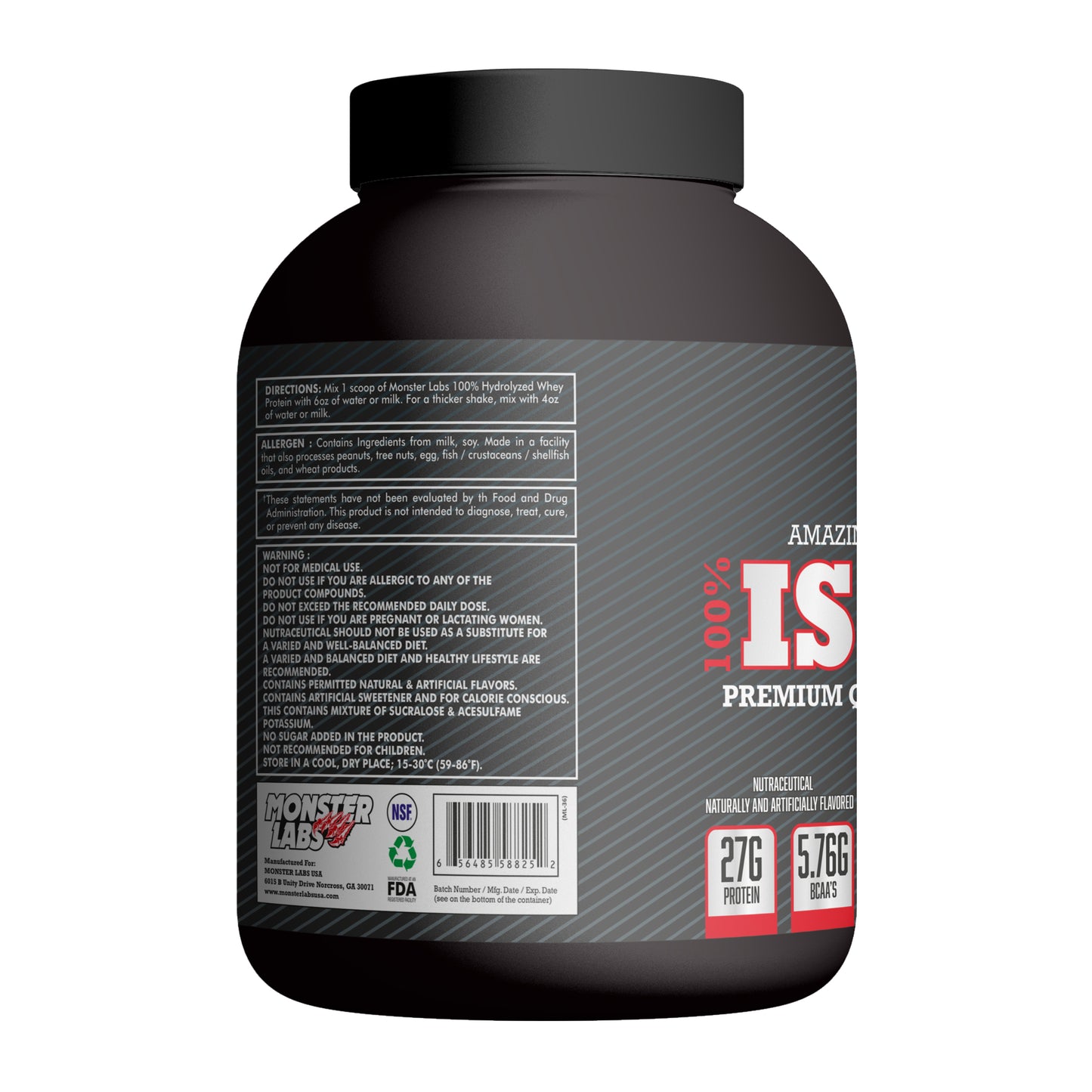Monster Labs 100% Isolate, 5Lbs