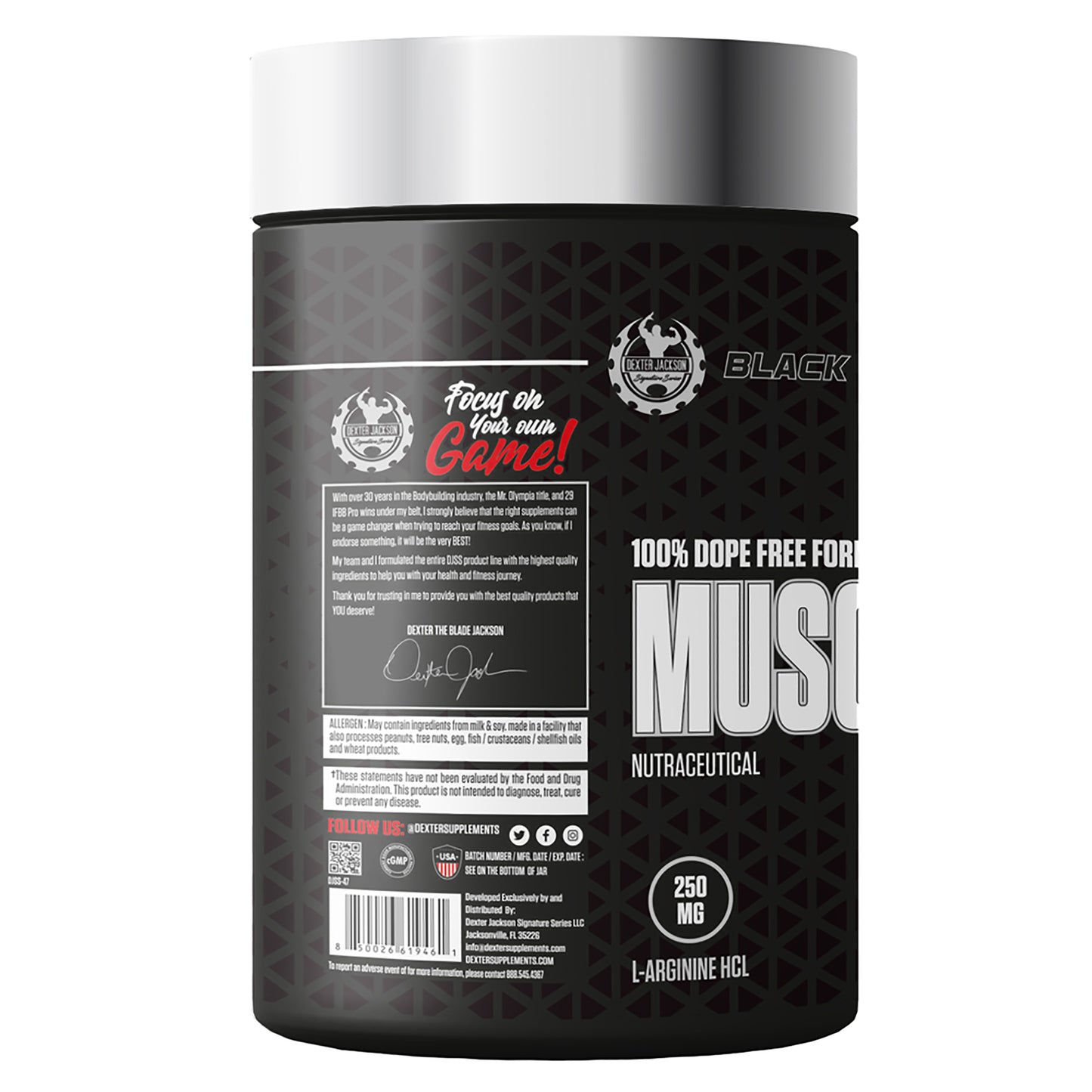 DEXTER JACKSON BLACK SIGNATURE SERIES MUSCLE GAIN SUPPORT