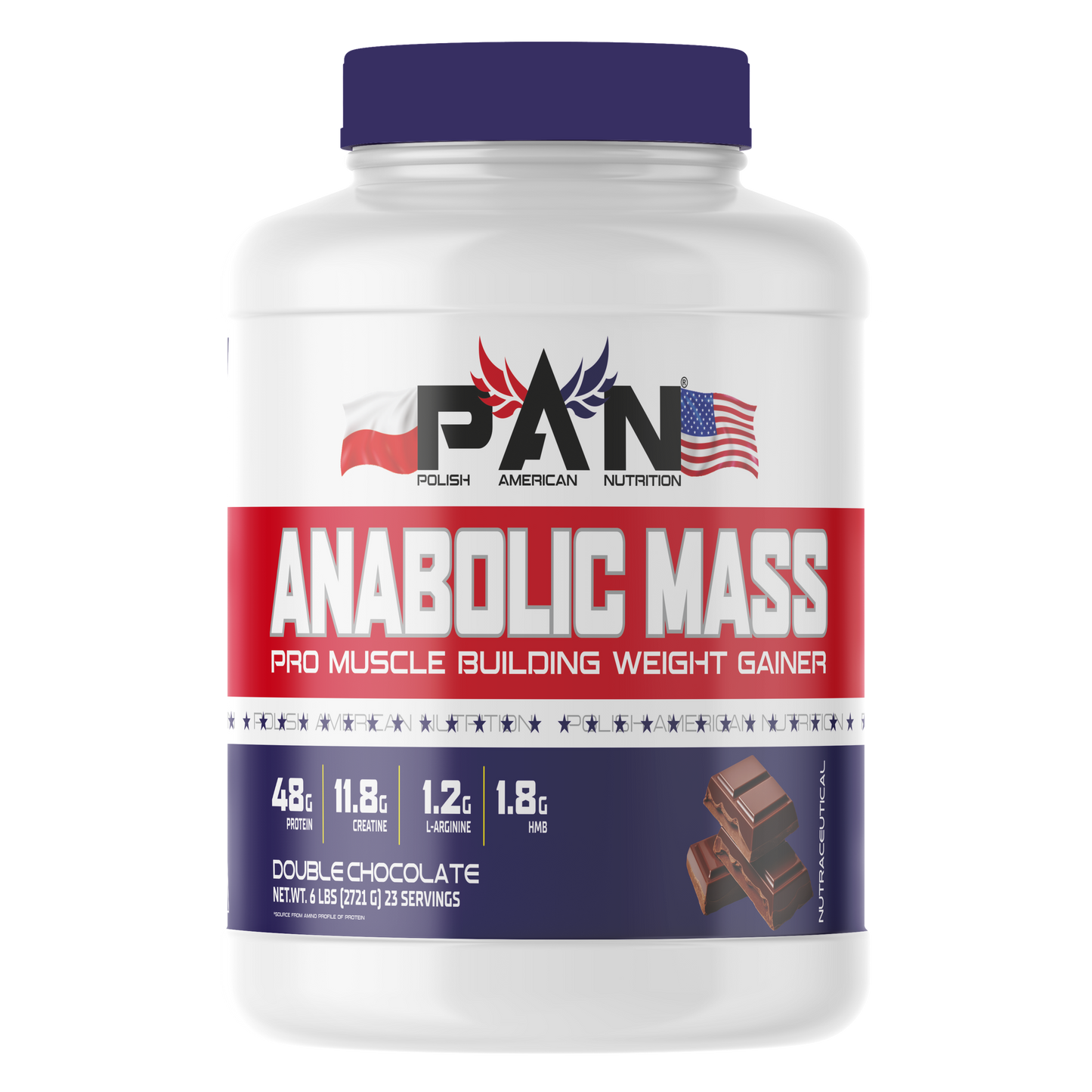 PAN NUTRITION  Anabolic Mass Pro Muscle Building Weight Gainer
