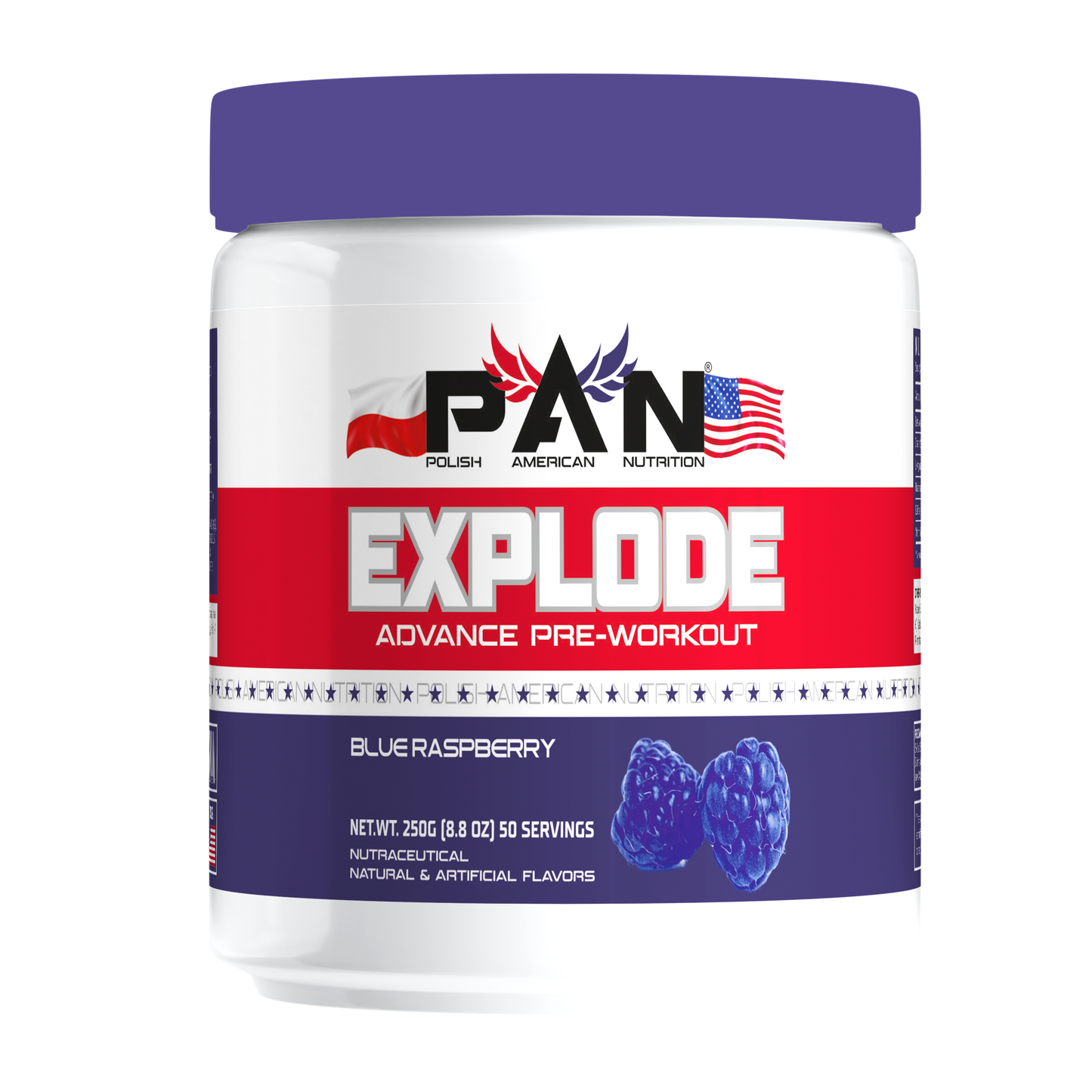 PAN NUTRITION Explode Advance Pre-Workout (Blue Raspberry)